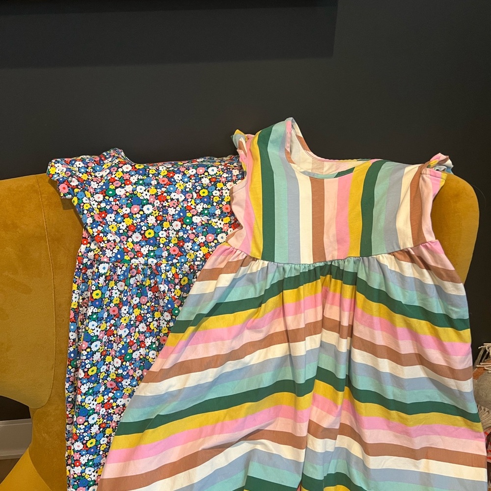 Mini Boden and Hanna Andersson dresses sizes 7-8